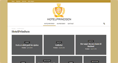 Desktop Screenshot of hotelprindsen.dk