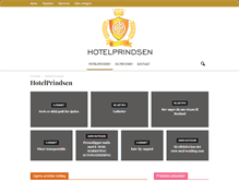 Tablet Screenshot of hotelprindsen.dk
